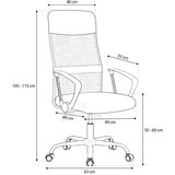 Sofotel Tamar 2465 ergonomska uredska stolica od mikromreže – črna | Shoptok.si