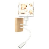 Brilagi LED Flex. lampa BOBO WOOD 1xE27/25W/230V + LED/3W hrast/bela/medvedići | Eponuda.com