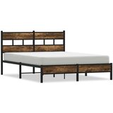  Okvir kreveta bez madraca s uzglavljem boja hrasta 140x190 cm | shoptok.hr