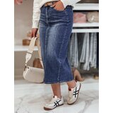 DStreet Spódnica jeansowa midi z rozcięciem MERITTA granatowa | Shoptok.si