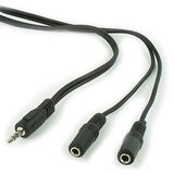 Audio kabl spliter, 3,5mm stereo to 2×3,5mm stereo, 5m, GEMBIRD CCA-415, black | Eponuda.ba
