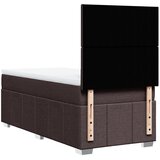  Krevet s oprugama i madracem tamnosmeđi 100 x 200 cm od tkanine | shoptok.hr