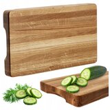KADAX Lesena kuhinjska deska za rezanje 45x30 cm za serviranje, hrastov velik blok, (5000358401) | Shoptok.si