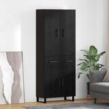  Highboard 2 kom. Crni hrast 69,5 x 34 x 180 cm | shoptok.hr