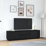 TV ormarić s LED svjetlima crni hrast 193,5x41x50 cm | Eponuda.ba