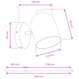 Brilagi zidni spot gallion 1xE27/15W/230V bež | Eponuda.com