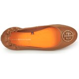 Tommy Hilfiger Balerinke TH HARDWARE LEATHER BALLERINA Kostanjeva | Shoptok.si