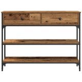  Konferencijski stol stari drvo 100x25x75 cm inženjerska drva i čelik | shoptok.hr