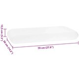  Vzglavnik za spanje Enobarvno Bela 70 x 36 x 13,5 cm, (5000148625) | Shoptok.si