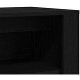 vidaXL Klop za čevlje črn hrast 100x35x45 cm inženirski les | Shoptok.si