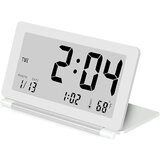 Generic LCD budilka Izjemno tanka zložljiva potovalna budilka Prenosna digitalna budilka (bela), (21125804) Cene