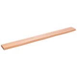  Zidna polica svjetlosmeđa 100x10x2 cm od obrađene hrastovine | shoptok.hr