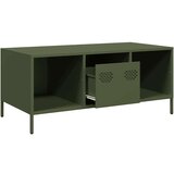 vidaXL Stolić za kavu maslinastozeleni 101,5x50x43,5 cm od čelika | shoptok.hr