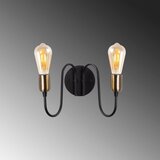 Opviq lights Zidna lampa 2 x E27 Max 40, Crno-Bronzana | ePonuda.com