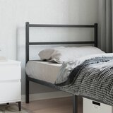 Maison Chic kovinsko posteljno vzglavje - vzglavna omarica - nočna omarica črno 107 cm, (21705172) | Shoptok.si