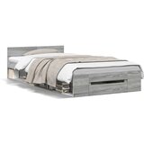 vidaXL Okvir za krevet s ladicom boja hrasta 90x200 cm | shoptok.hr