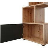 Mömax regal steps, barva hrasta, antracit | Shoptok.si