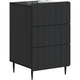  Noćni ormar s ladicama Crna 43x 41 x 68 cm Konstruirano drvo | shoptok.hr