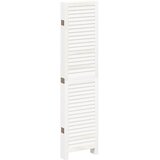  Sobna pregrada s 6 panela retro bijela od masivnog drva paulovnije 40 x 160 cm | Shoptok.si