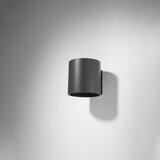Nice Lamps Temno siva stenska svetilka ø 10 cm Roda – | Shoptok.si