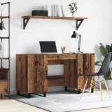 vidaXL Stol s policom Staro drvo 140 x 50 x 75 cm Konstruirano drvo Cijene