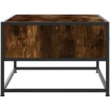 vidaXL Stolić za kavu boja hrasta 100 x 50 x 35 cm od drva i metala | shoptok.hr