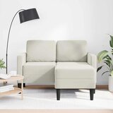 SOFA 2-sjed s ležaljkom u obliku slova L krem 125 cm baršun | Eponuda.ba