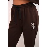 Kesi Włoski Women's set with viscose, decorated and elastic trousers brown | ePonuda.com