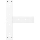  Noge za barski stol T-oblika 2 kom Bijele 50x35x(100-101) cm Čelik | shoptok.hr
