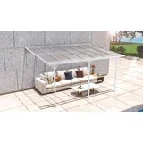 Nadstrešnica za terasu - 435x300 cm (13 02 m²) - Bijela - BRANDED IN GERMANY