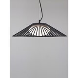 Nova Luce Mat crna metalna LED viseća svjetiljka sa staklenim sjenilom ø 50 cm Brume – | shoptok.hr