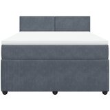  Krevet s oprugama i madracem tamnosivi 140x190 cm baršunasti | shoptok.hr