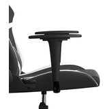  Masažna igraća stolica od umjetne kože crno-bijela | shoptok.hr