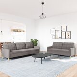  2-dijelni set sofa smeđesivi od tkanine | shoptok.hr