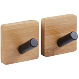 Five Set 2 kukice Stiky samolepljive bambus metal crna (209302) | ePonuda.com