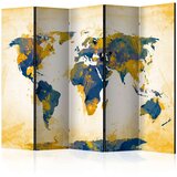  Paravan u 5 dijelova - Map of the World - Sun and sky II [Room Dividers] 225x172 Cijene