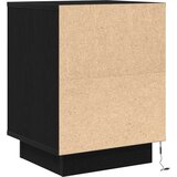  Noćni ormarići s LED svjetlima 2 kom crni 38x34x50 cm | shoptok.hr