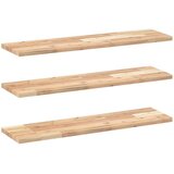  Plutajuće police 3 kom 80x20x2 cm Neobrađeno puno drvo akacije | shoptok.hr