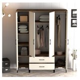 Hanah home kumsal str - walnut, cream walnutcream wardrobe | Eponuda.com