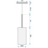 Toolight Stropni luster / zidni APP1700-1CP AMBER C | shoptok.hr