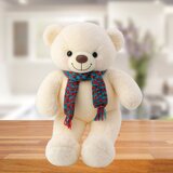 Plišana igračka medo sa crveno/zelenim šalom 55cm - bijeli | shoptok.hr