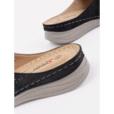 Shelvt Black women's flip-flops with a thick sole | Shoptok.si