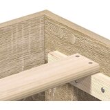  Krevetna konstrukcija Sonoma 137 x 190 cm Konstruirano drvo | shoptok.hr