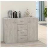  Komoda betonsko siva 88x30x65 cm iverna plošča | Shoptok.si