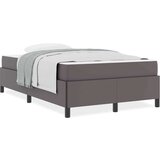  Konstrukcija postelje z vzmetnico Siva 120 x 190 cm blago, (5000127719) | Shoptok.si