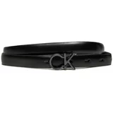Calvin Klein Ženski pas Ck Thin Belt 1.5Cm K60K612360 Črna