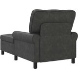  Ležaljka s jastukom Crna 91 x 157 x 91 cm Lažna koža | shoptok.hr
