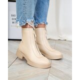 Resti Women's beige Etiuse flat heeled boots | Shoptok.si