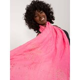 Fashion Hunters Pink women's viscose scarf cene