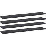 Police za knjige 4 kom sive 60 x 10 x 1,5 cm od iverice Cijene